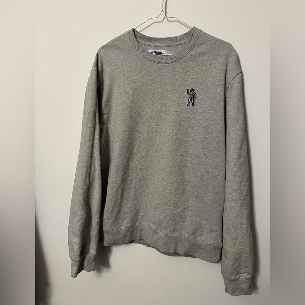Billionaire Boys Club Heather Gray Crewneck with Astronaut Logo image 2